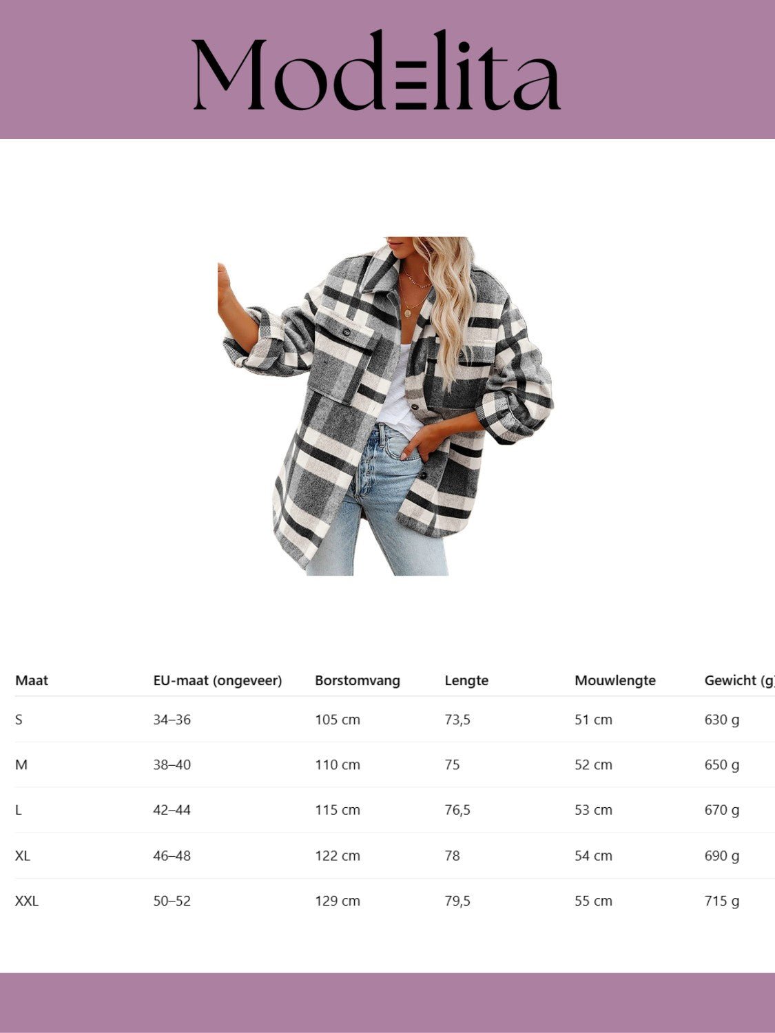 Aspen Flannel Jacket - modelita.nl