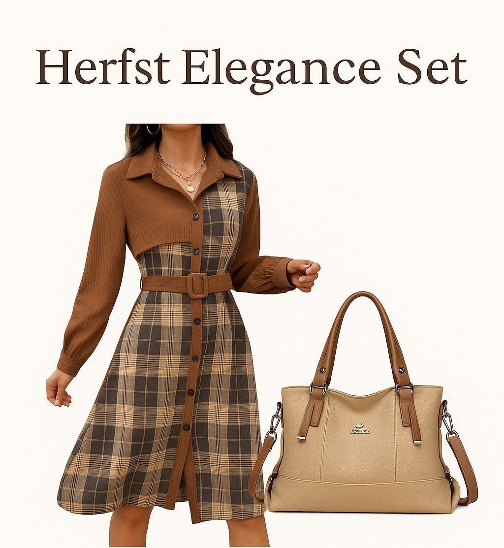 Carvella Plaid jurk - modelita.nl