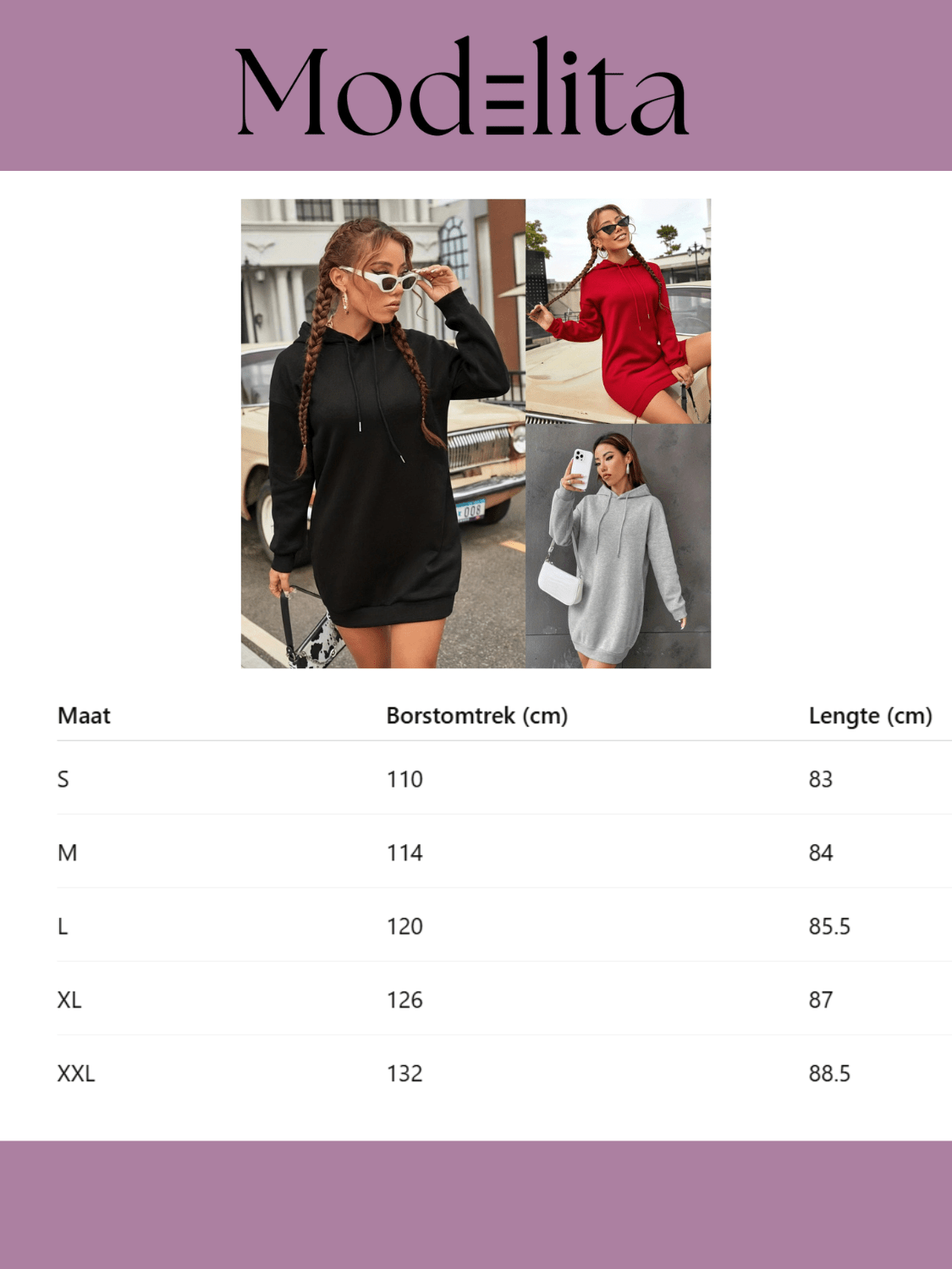 Cozy Chic Hoodie Dress - modelita.nl