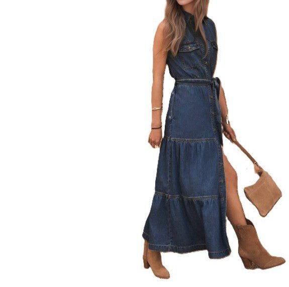 Denim Charm Jurk - modelita.nl