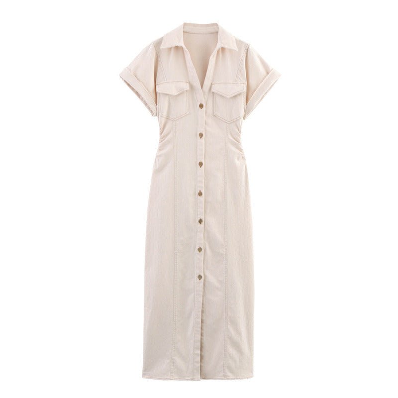 Denim Chic Midi - Jurk - modelita.nl