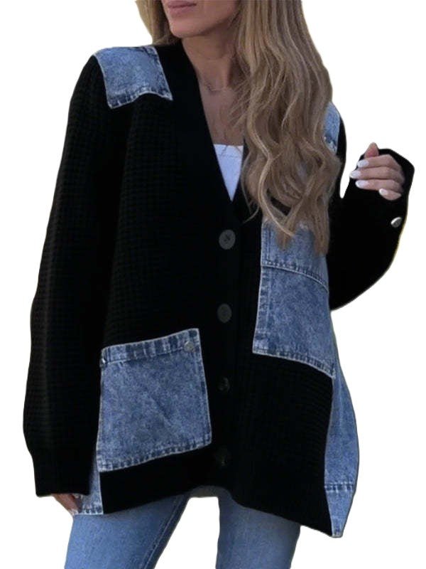 Denim Weave Vest - modelita.nl