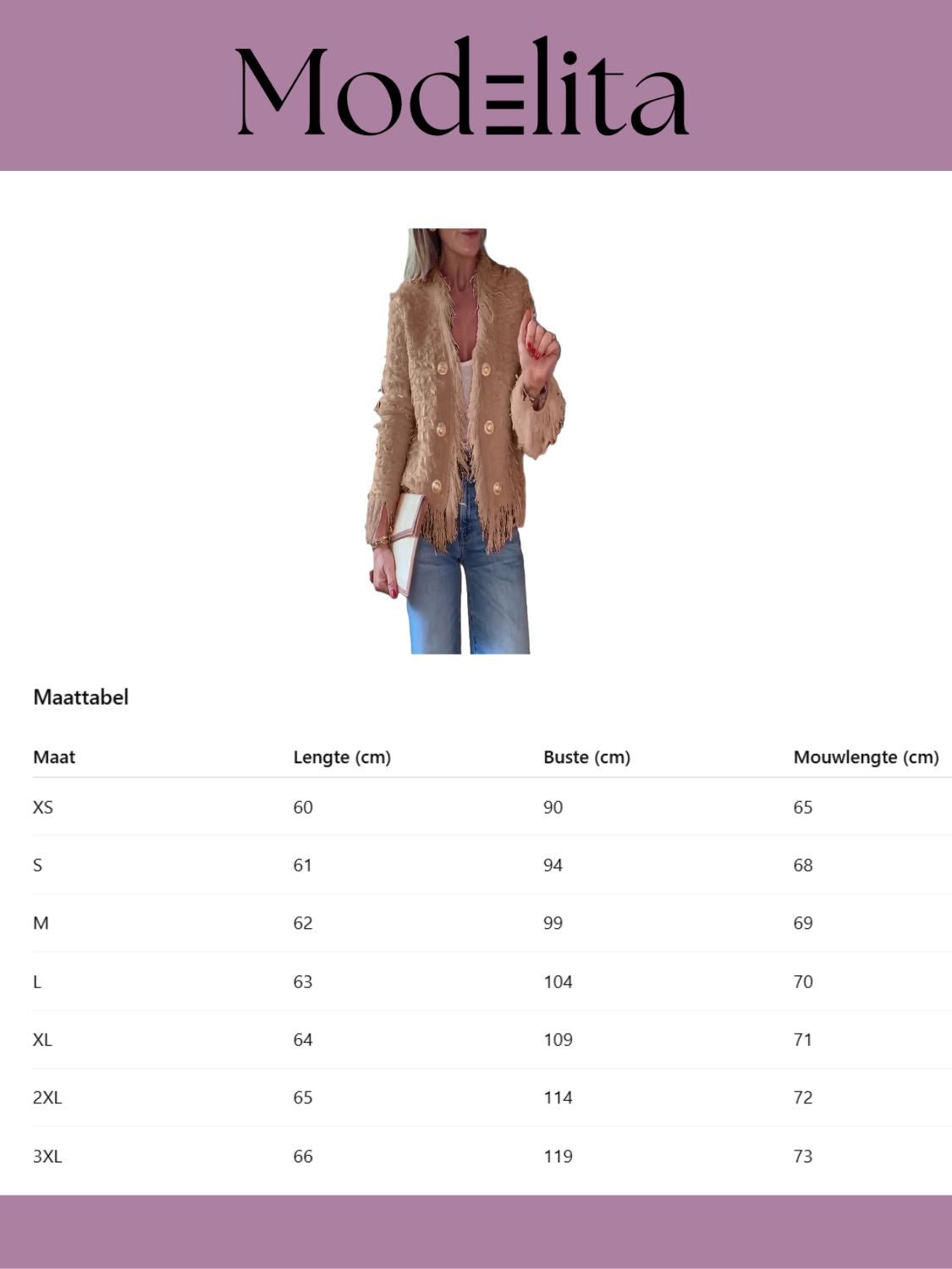 Étoile Fringe Blazer - modelita.nl