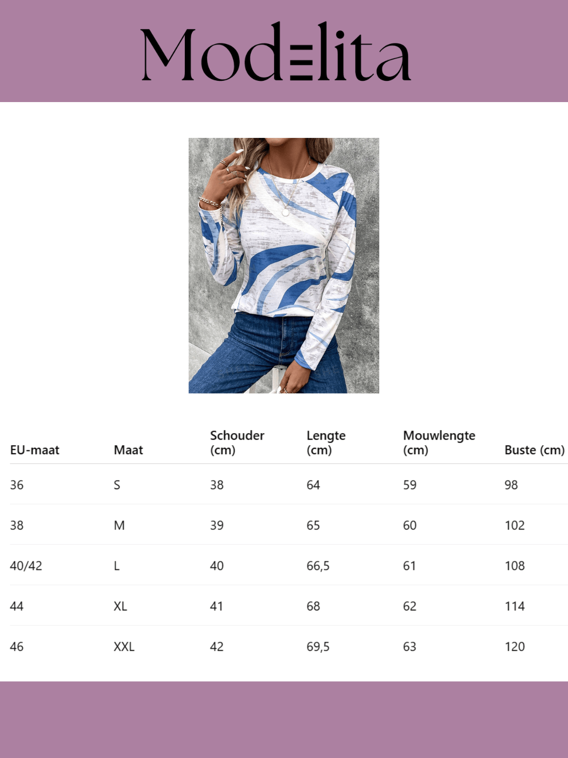 GeoEase Longsleeve Top - modelita.nl