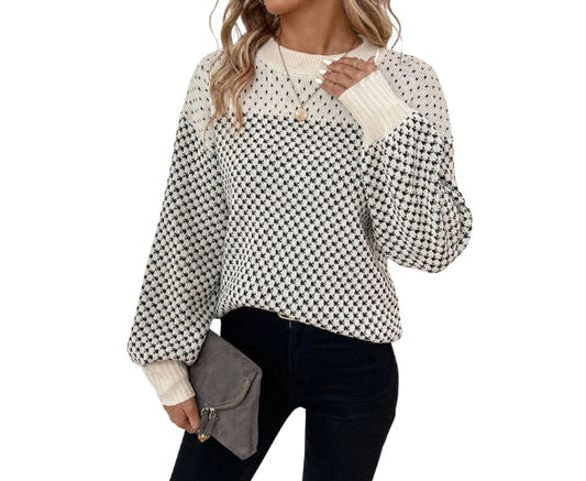 Ivory Lattice Trui - modelita.nl