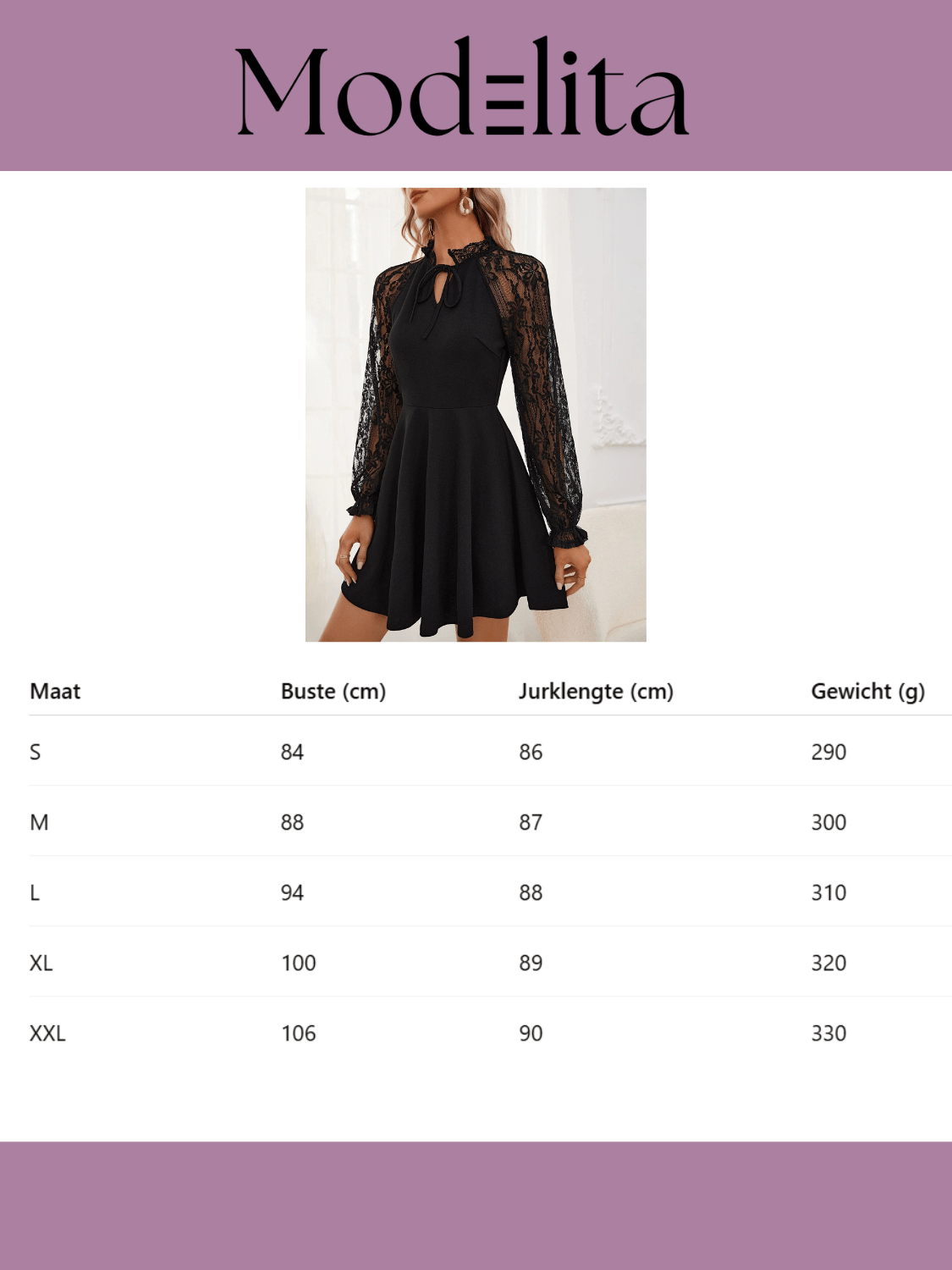 Lace Grace Midi jurk - modelita.nl