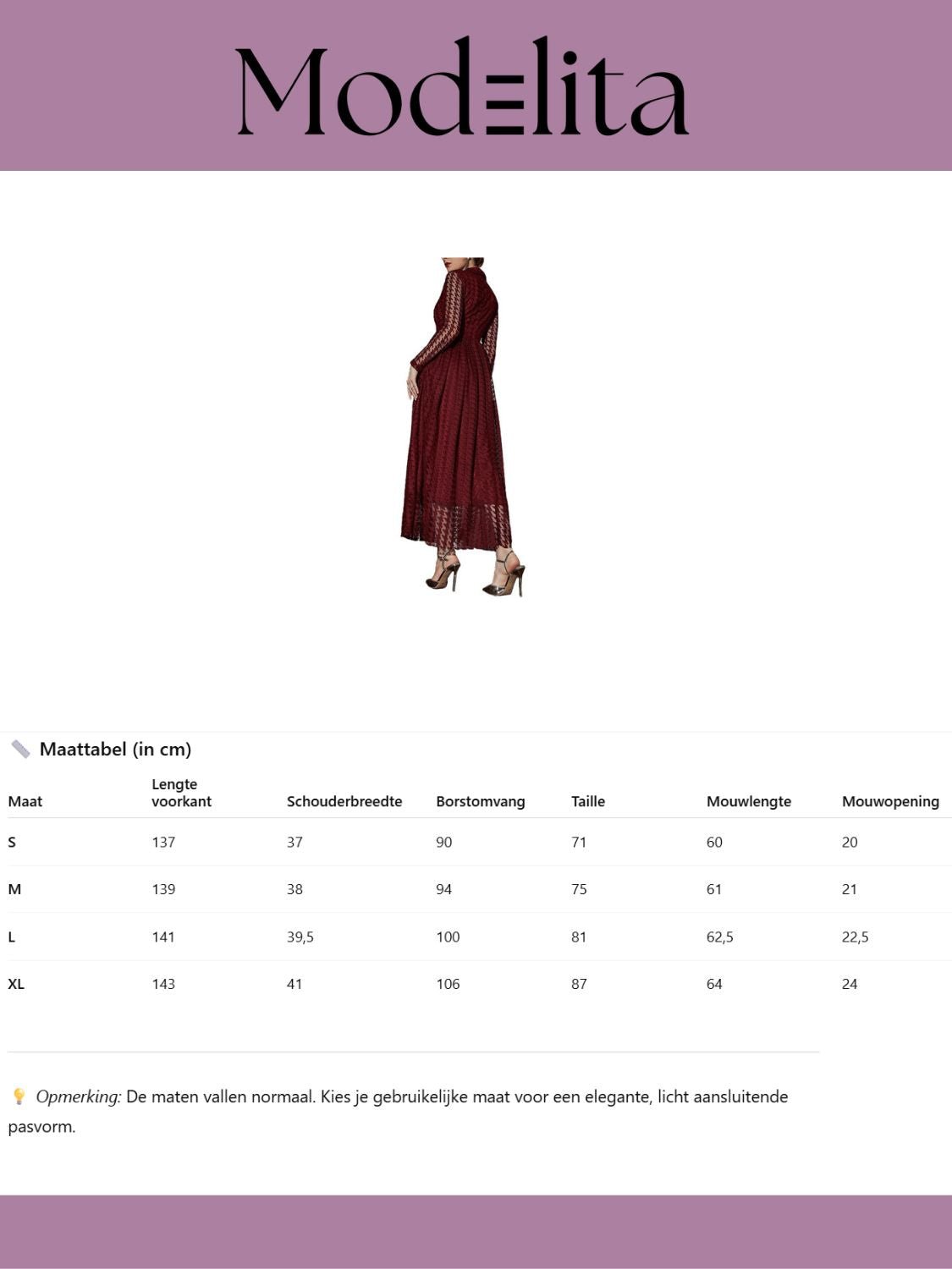 Lunaria Maxi Jurk - modelita.nl