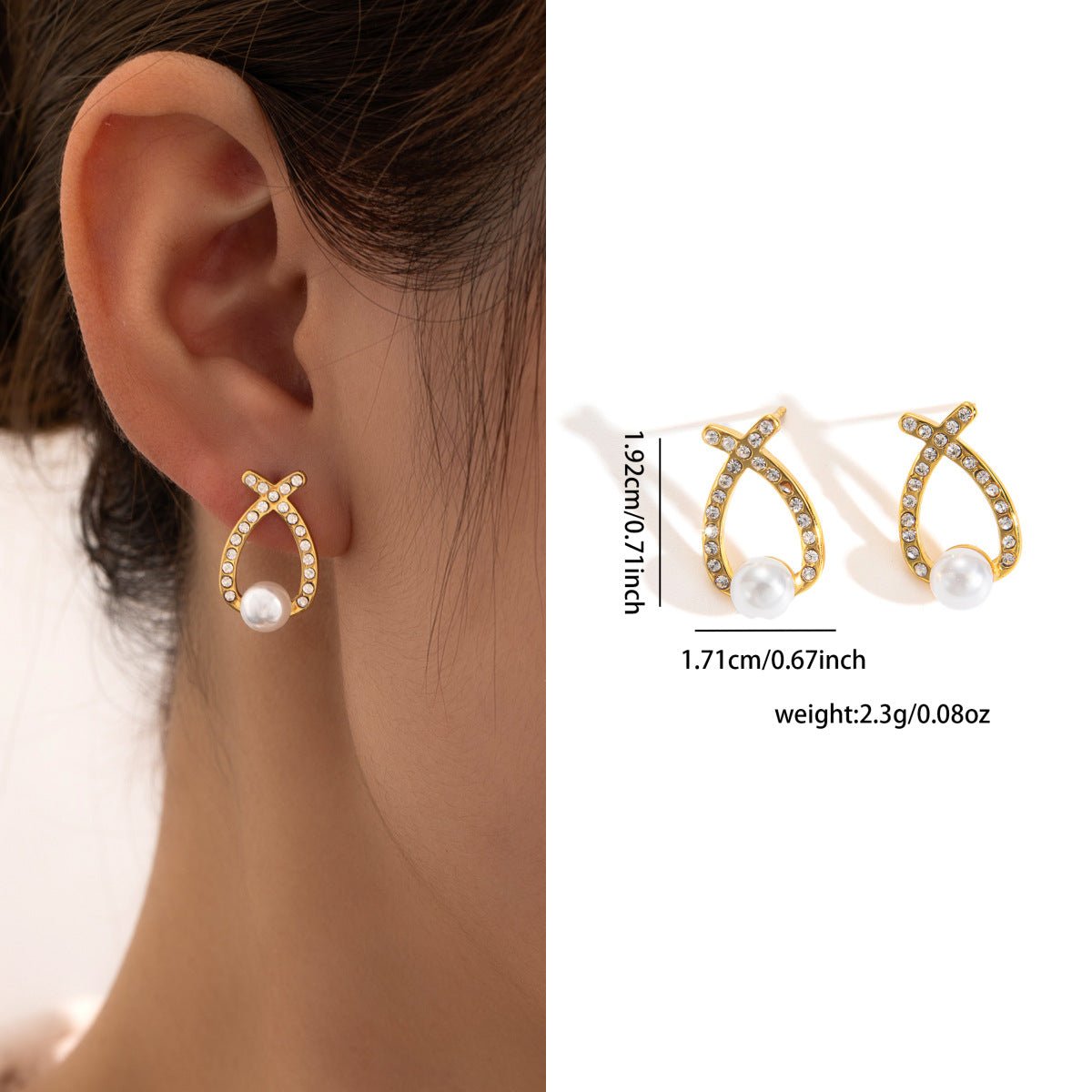 Luxe Titanium Oorbellen - modelita.nl