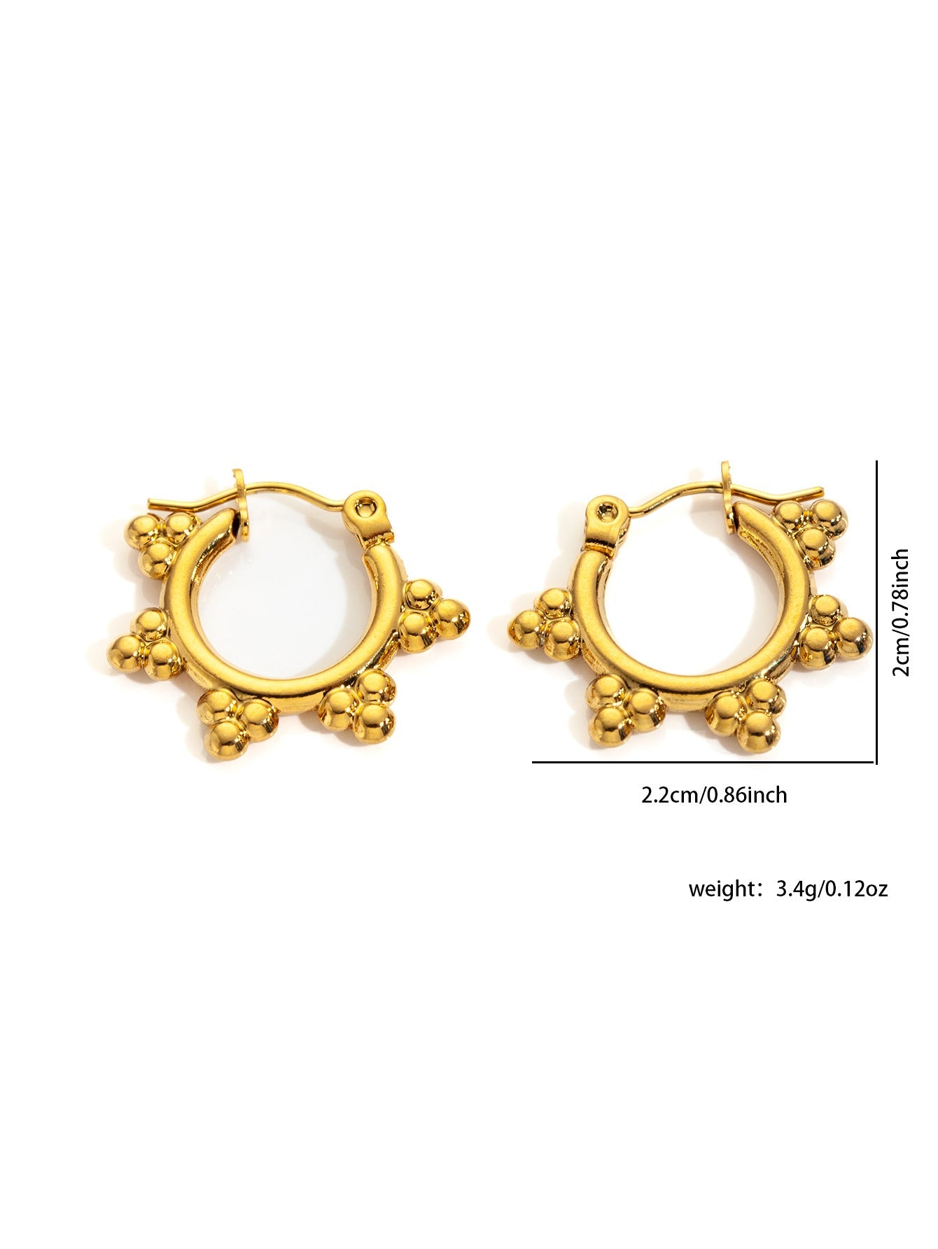 Luxe Titanium Oorbellen - modelita.nl