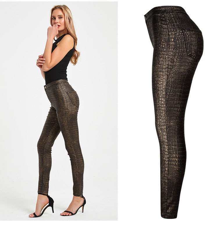 LuxeCroc PU Legging - modelita.nl