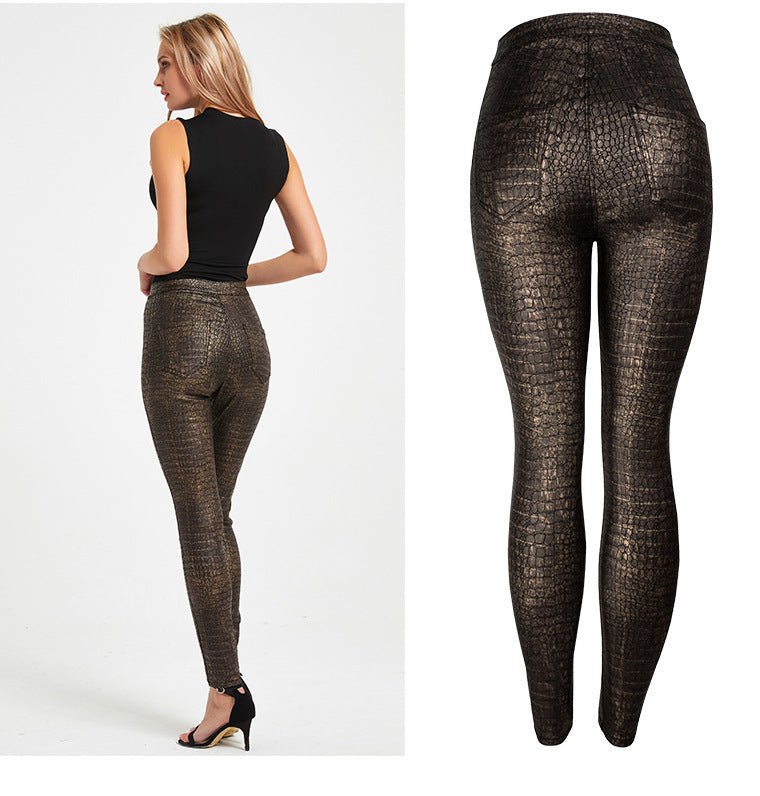 LuxeCroc PU Legging - modelita.nl