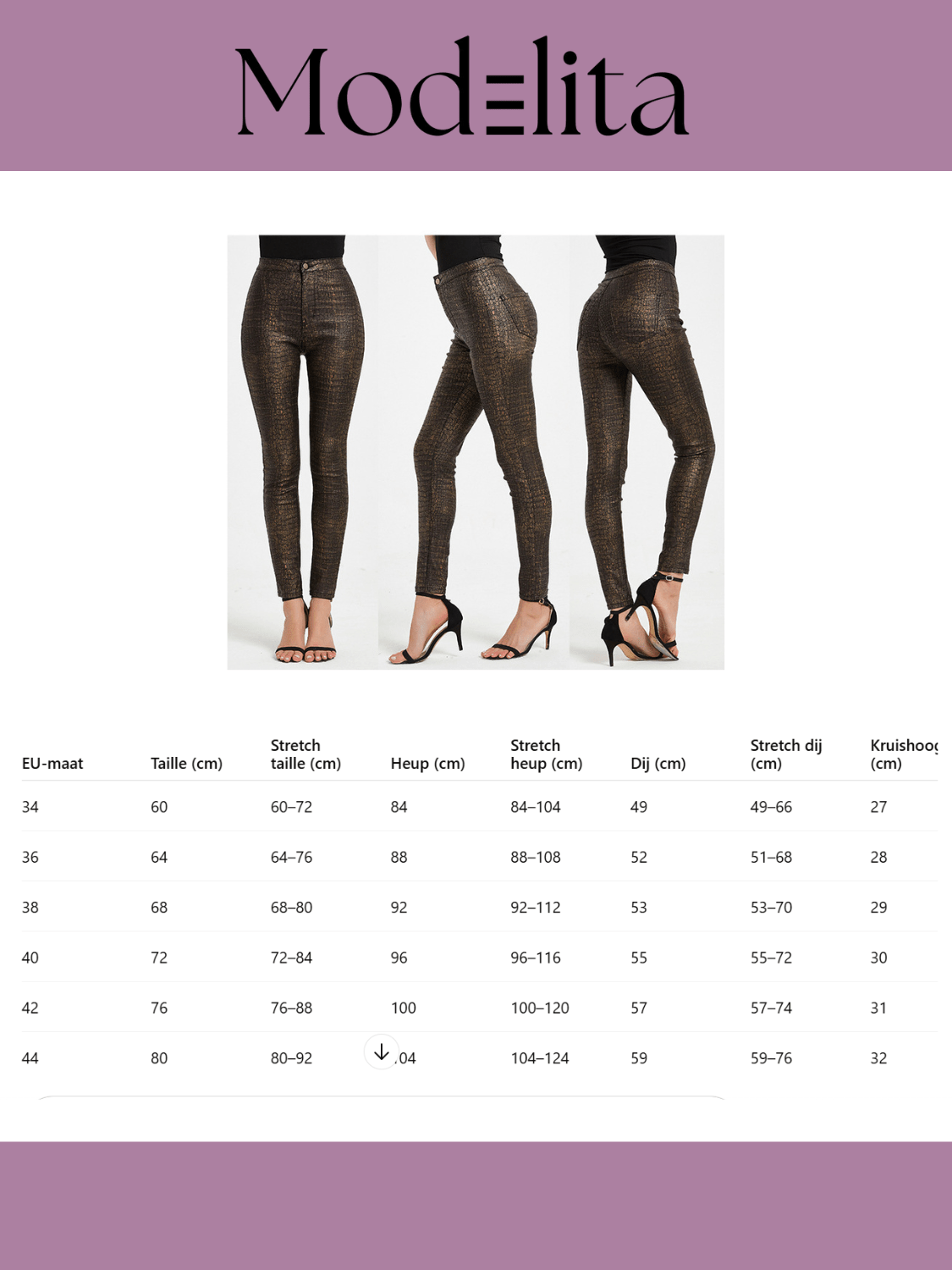 LuxeCroc PU Legging - modelita.nl