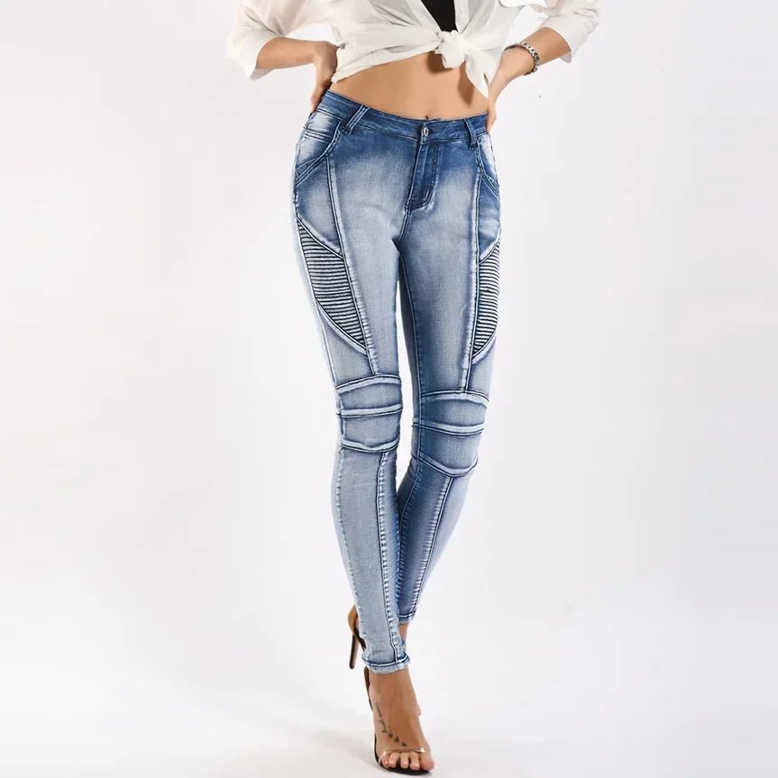 Rebel Curve Biker Jeans - modelita.nl