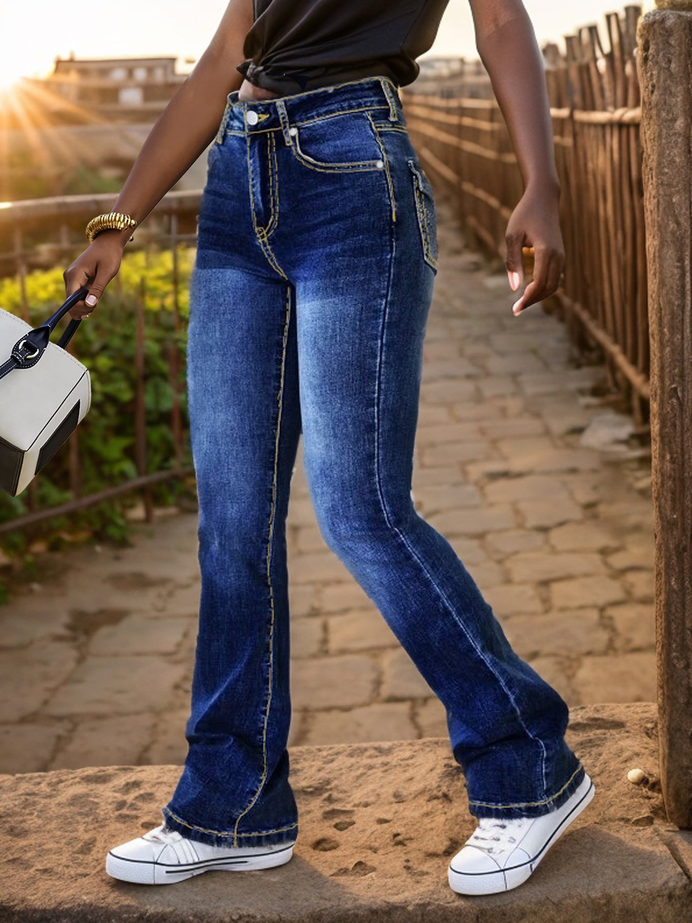 Rebel Stitch Jeans - modelita.nl