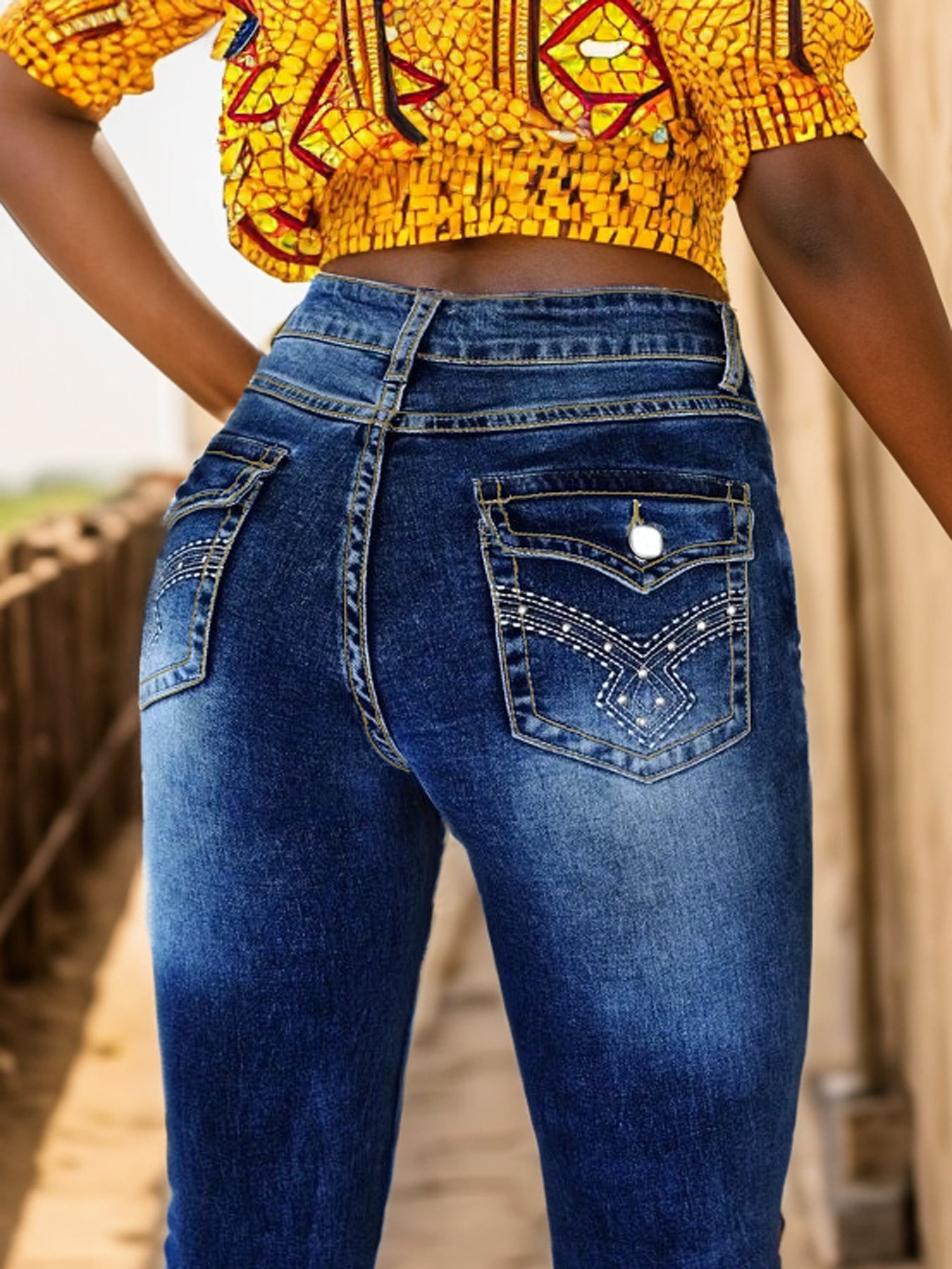 Rebel Stitch Jeans - modelita.nl
