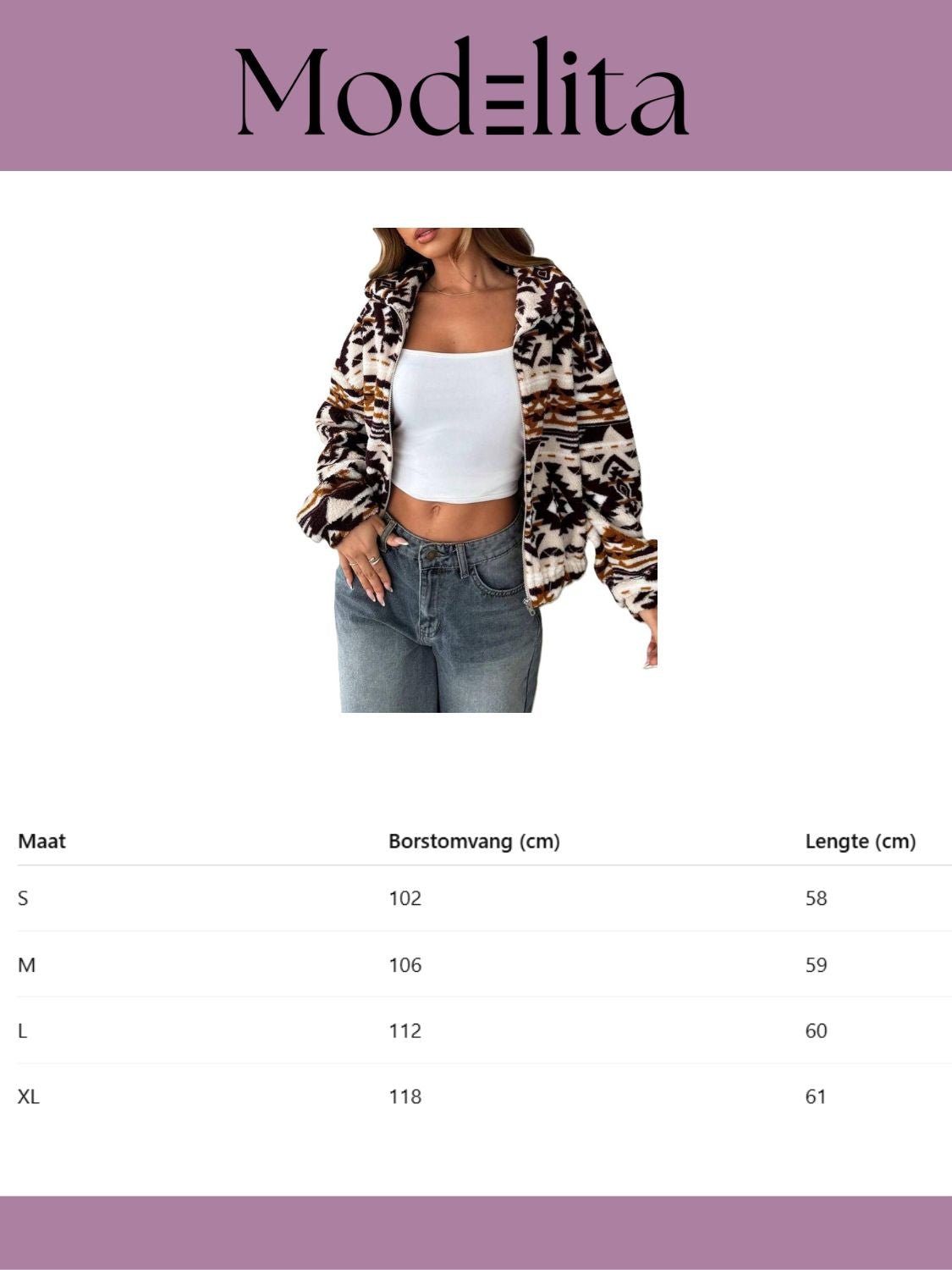 Tribal Warmth Jacket - modelita.nl