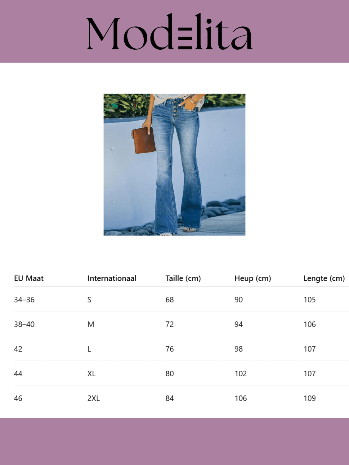 Urban Flare Jeans - modelita.nl