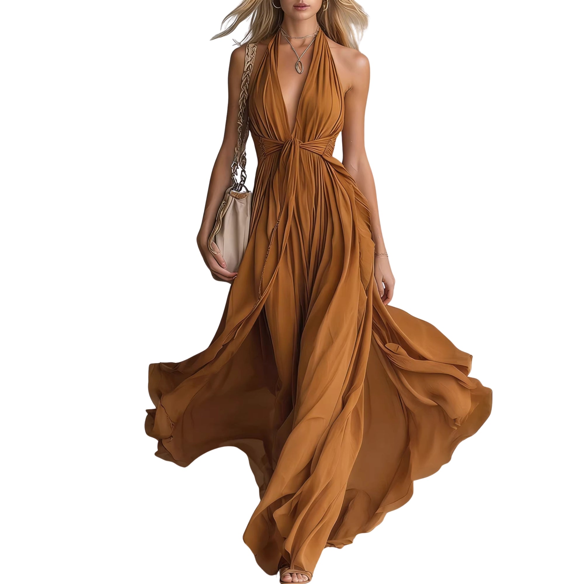Modelita Halter Maxi Jurk