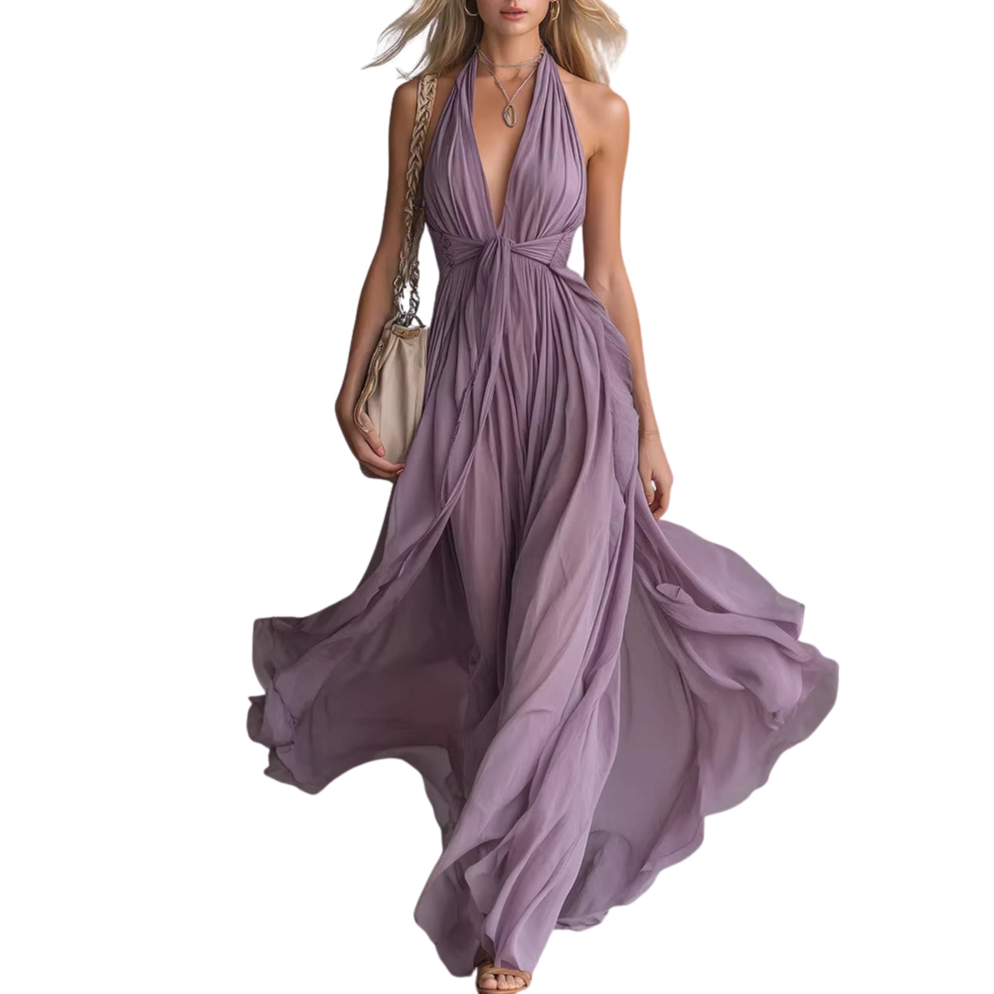 Modelita Halter Maxi Jurk