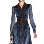 Modelita Leopard Chiffon Maxi Dress