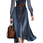 Modelita Leopard Chiffon Maxi Dress