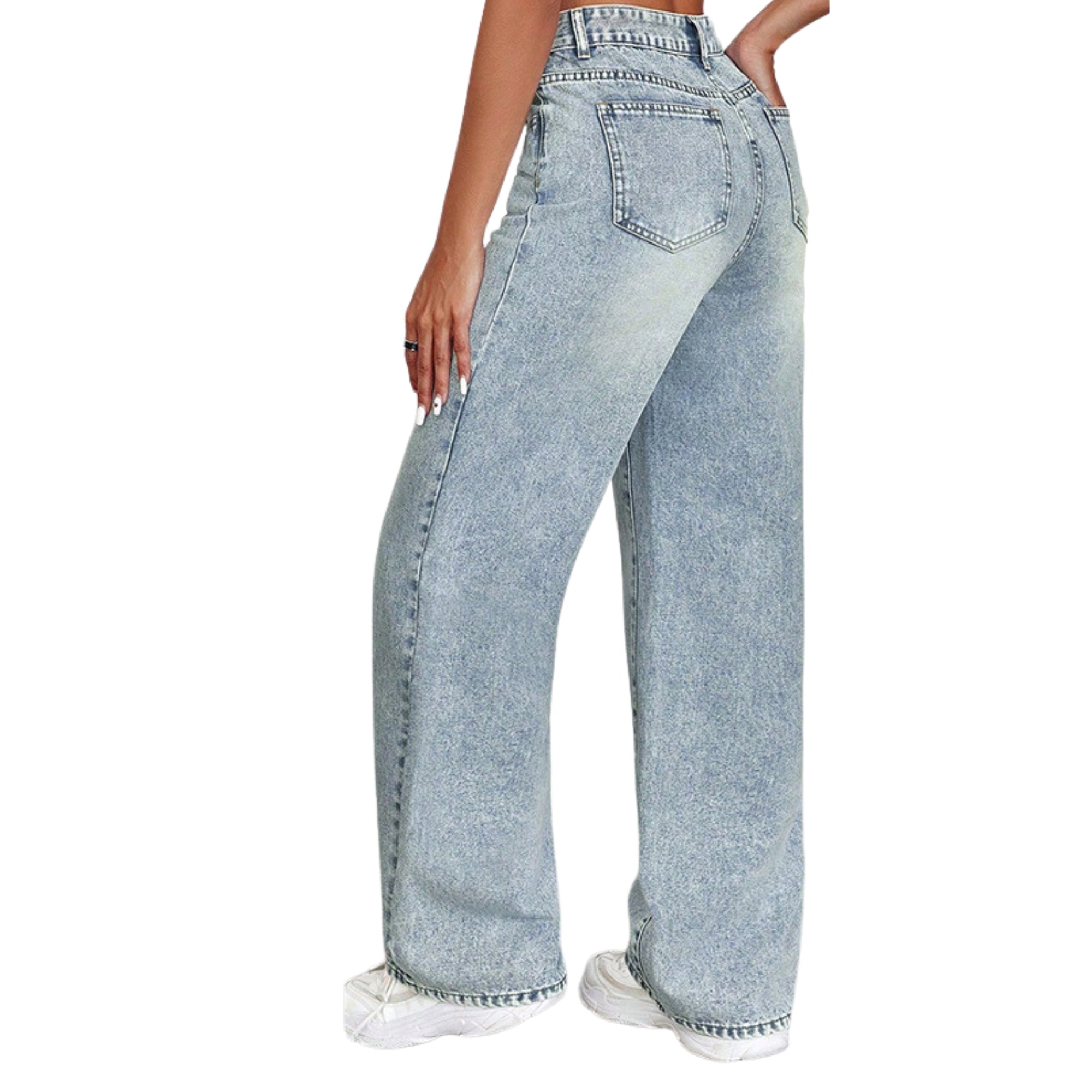 Retro Fade Wide Leg Jeans