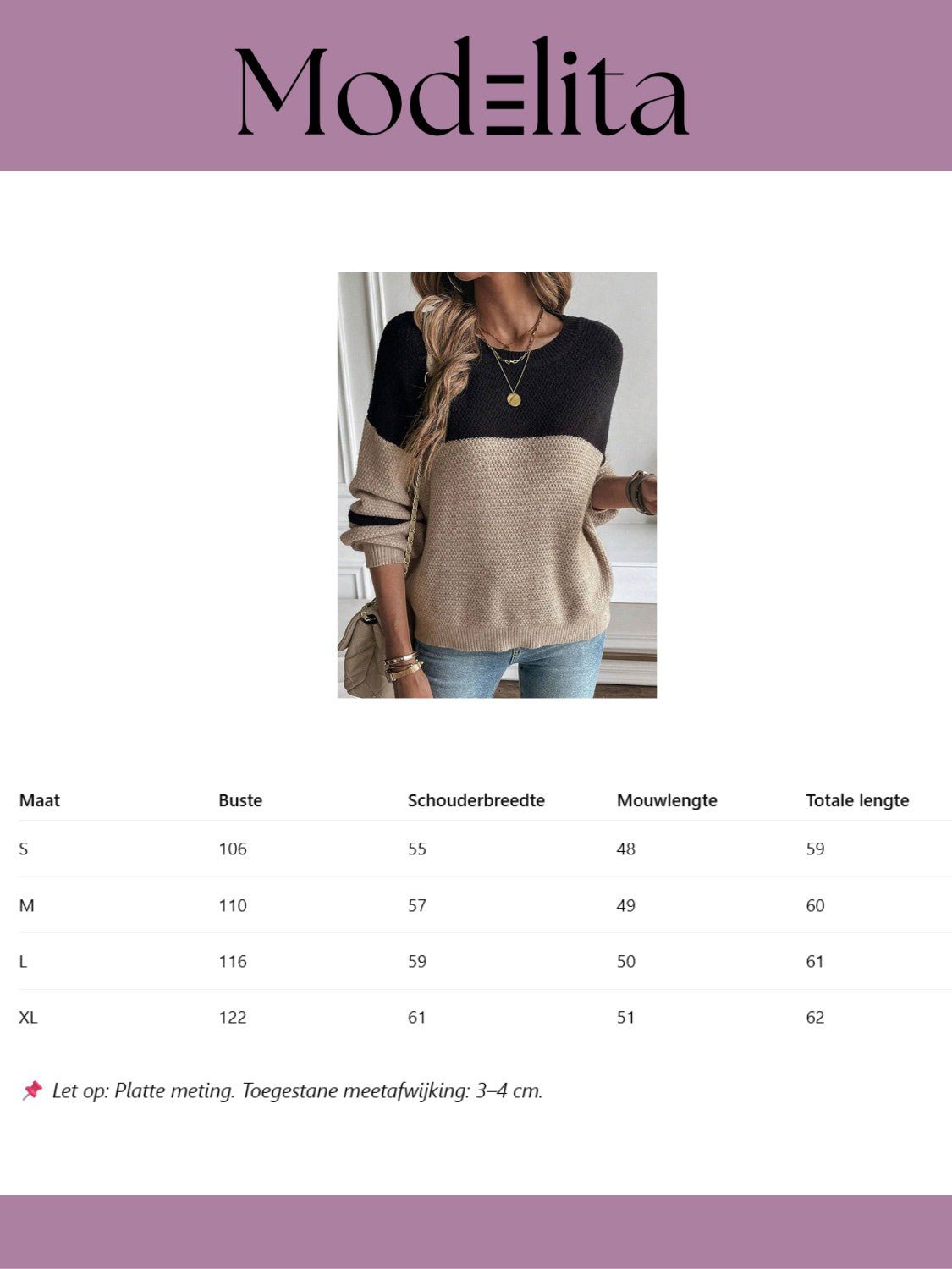 Amber Divide Trui - modelita.nl