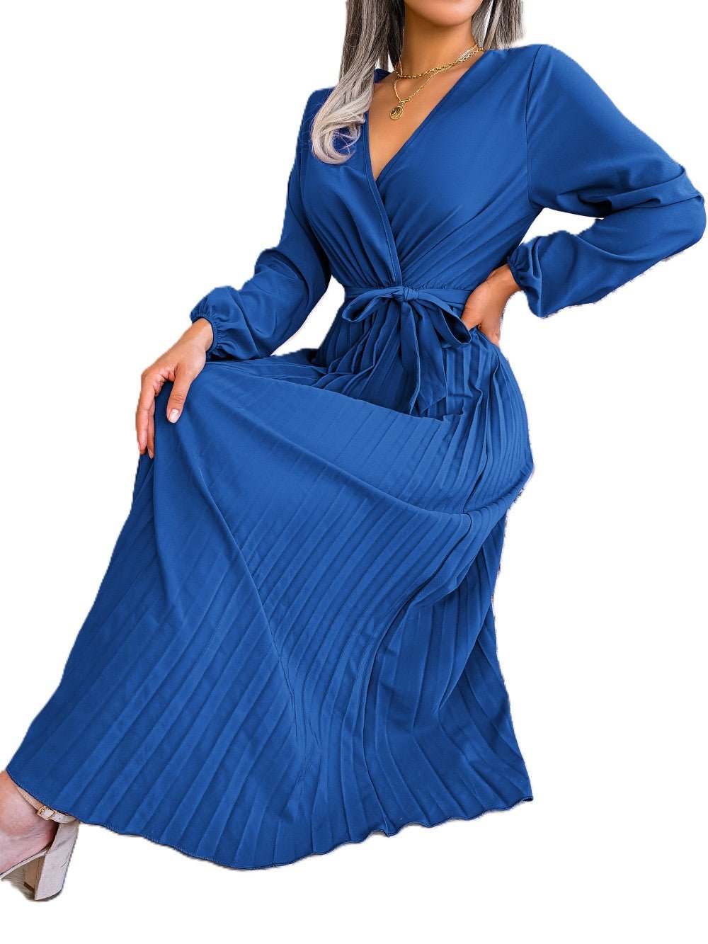 Aurélia Pleat Jurk - modelita.nl