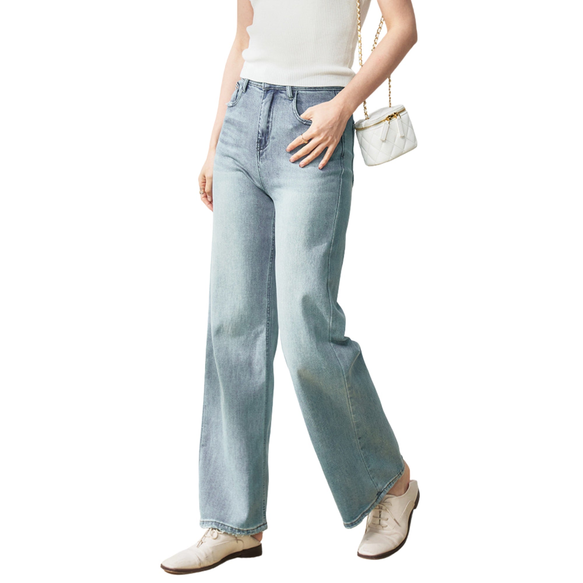 Aurielle Straight Leg Jeans - modelita.nl