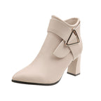Aurora Buckle Ankle Boots - modelita.nl