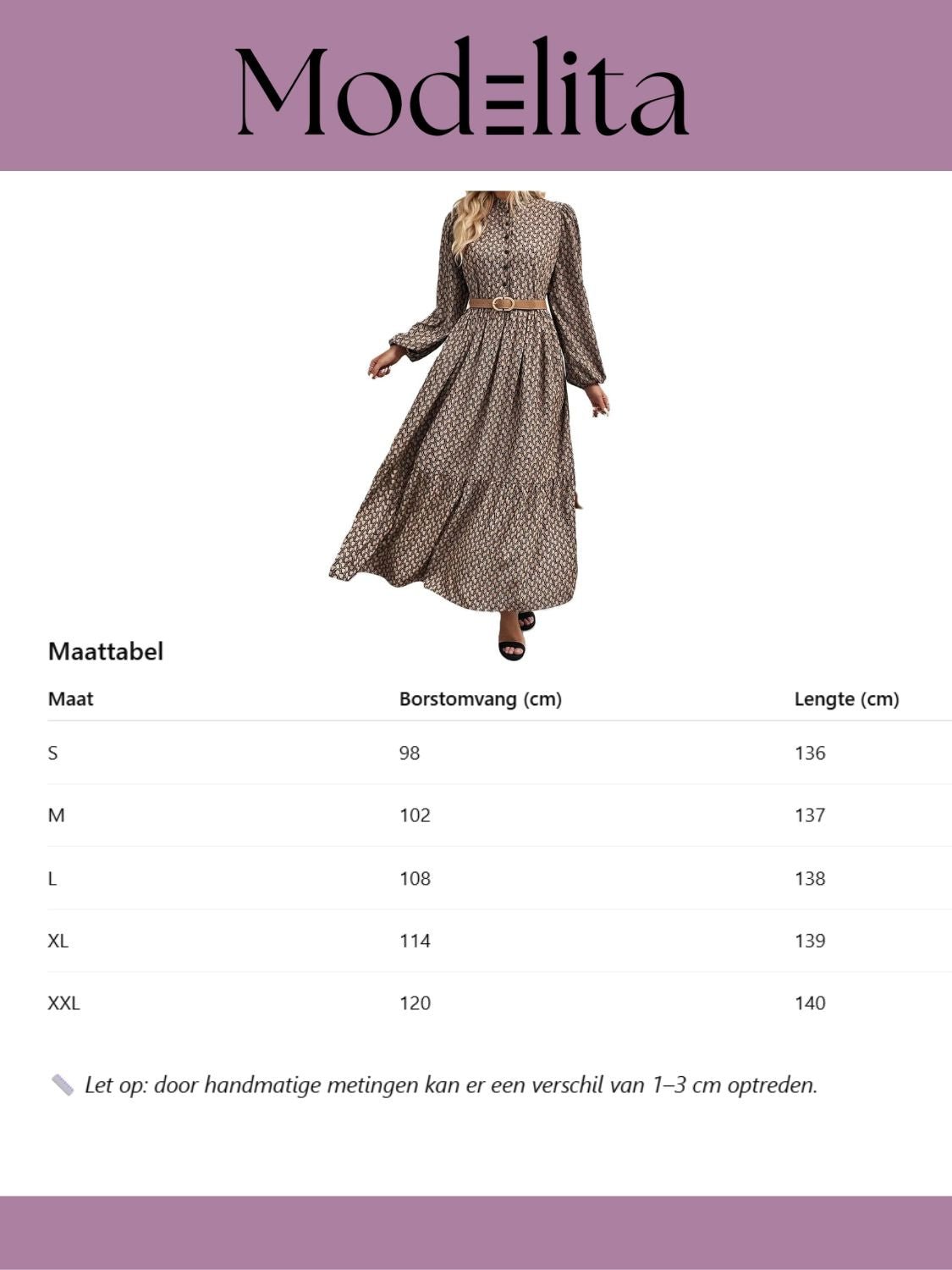 🍂 Autumn Essence Jurk - modelita.nl