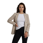 Beige Prestige Blazer - modelita.nl