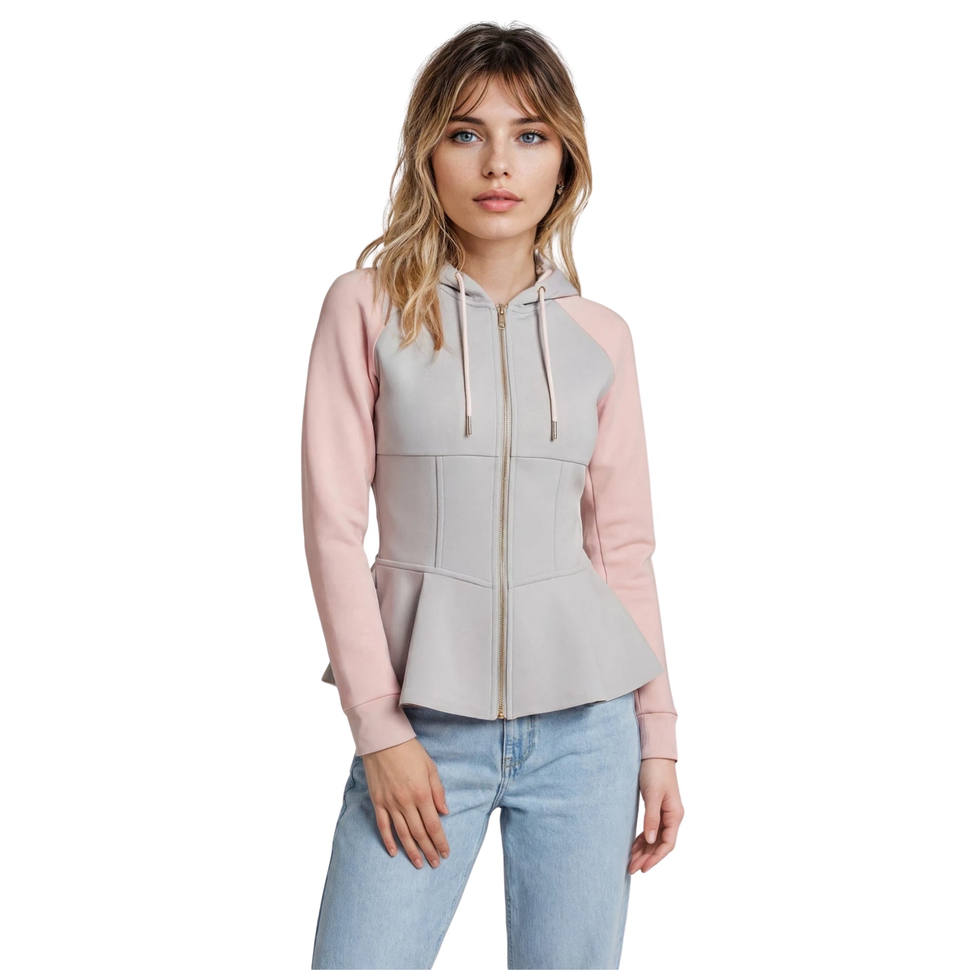 Blush & Ash Zip Hoodie - modelita.nl
