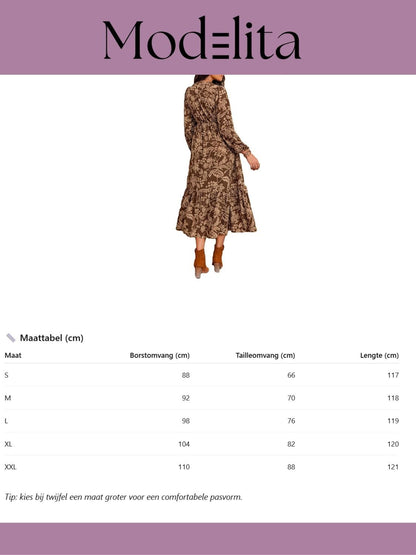 Boho Maxi Jurk - modelita.nl