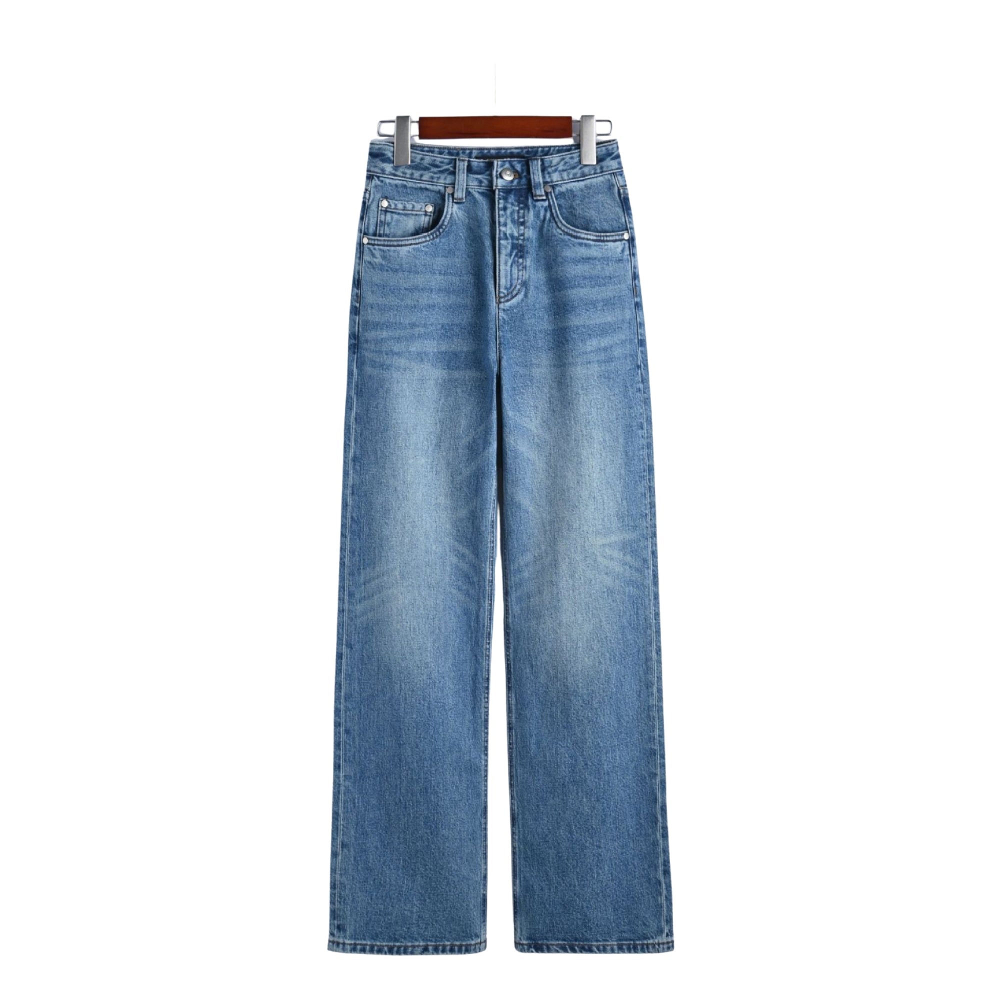 Bossa Straight High Waist Jeans - modelita.nl