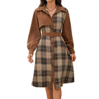Carvella Plaid jurk - modelita.nl