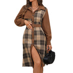 Carvella Plaid jurk - modelita.nl