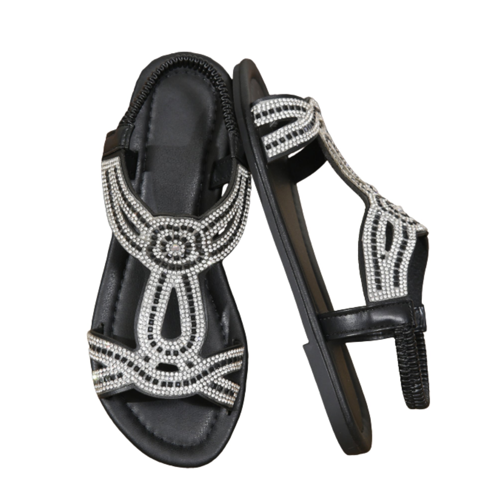 Celina Strass Sandalen - modelita.nl