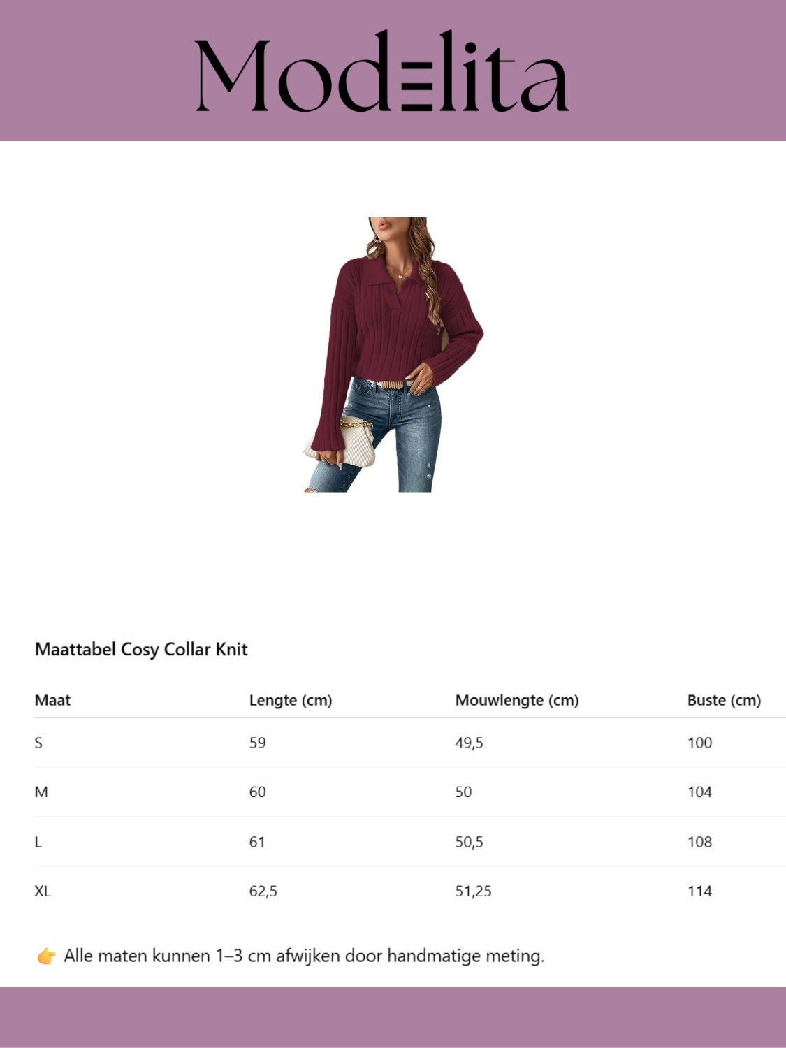 Cosy Collar trui - modelita.nl