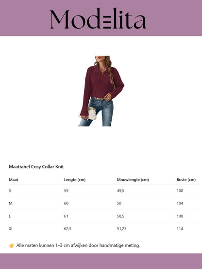 Cosy Collar trui - modelita.nl