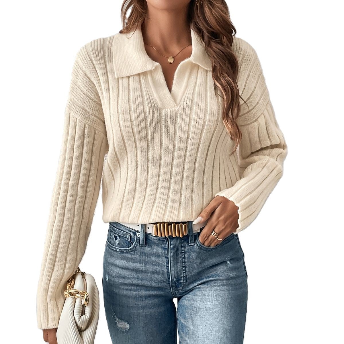 Cosy Collar trui - modelita.nl