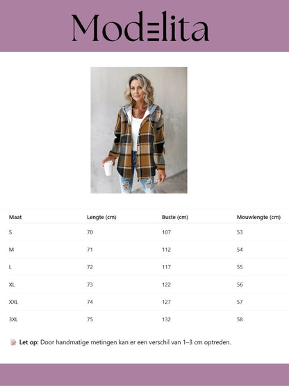 Cozy Check Vest - modelita.nl