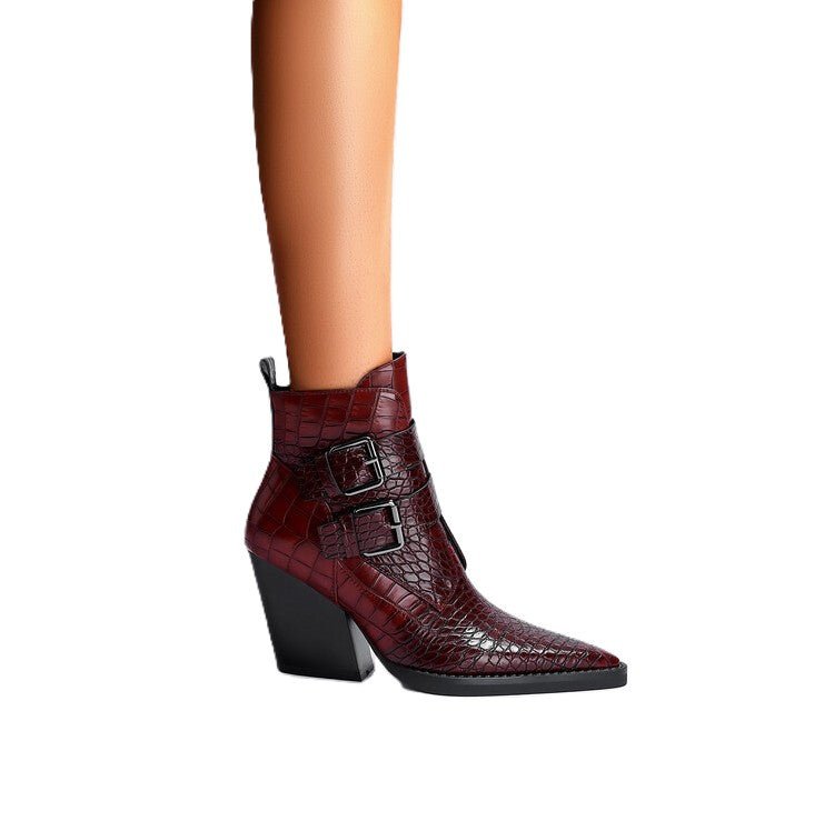 Crimson Edge Enkellaars - modelita.nl