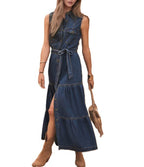 Denim Charm Jurk - modelita.nl