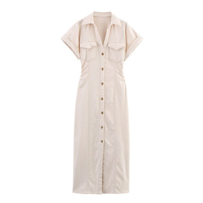 Denim Chic Midi - Jurk - modelita.nl