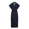 Denim Chic Midi - Jurk - modelita.nl
