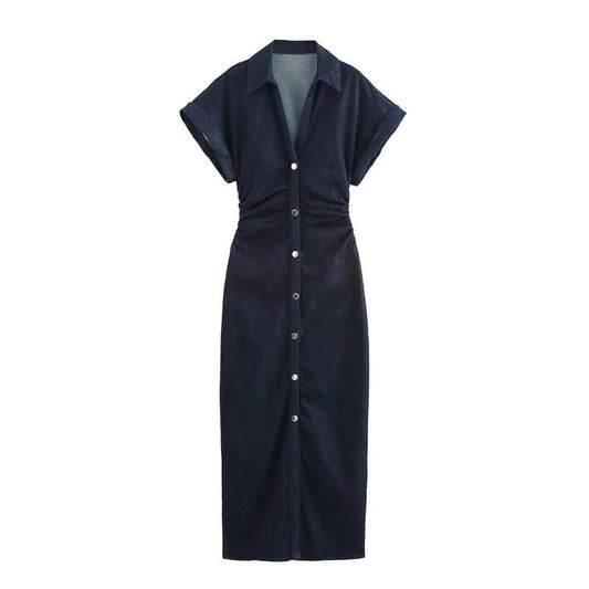 Denim Chic Midi - Jurk - modelita.nl