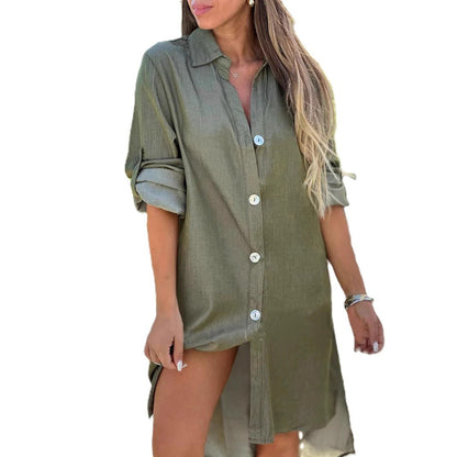 Denim Elegance Blouse - modelita.nl