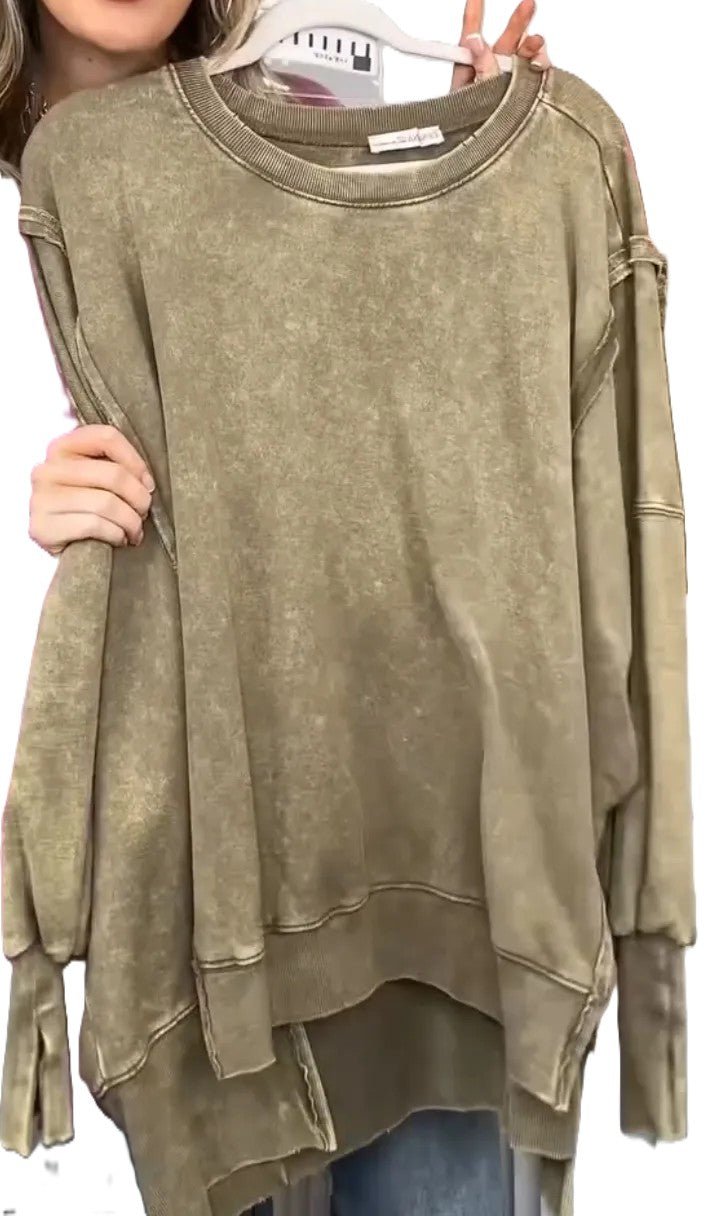 Denim Mist Trui - modelita.nl