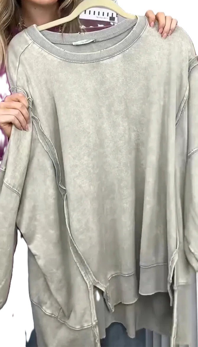 Denim Mist Trui - modelita.nl